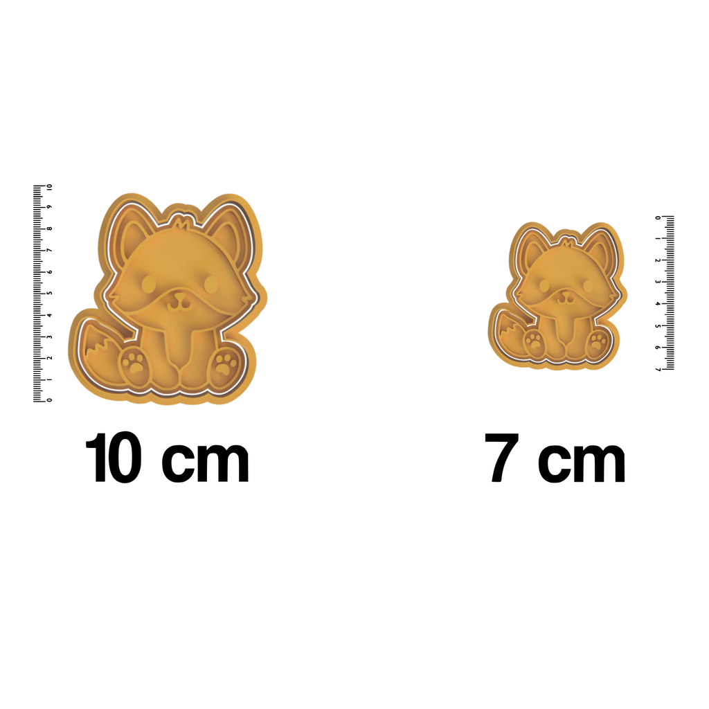 Australian Cookie Cutters Cookie Cutters Baby Fox - Cookie Cutter and Embosser Stamp