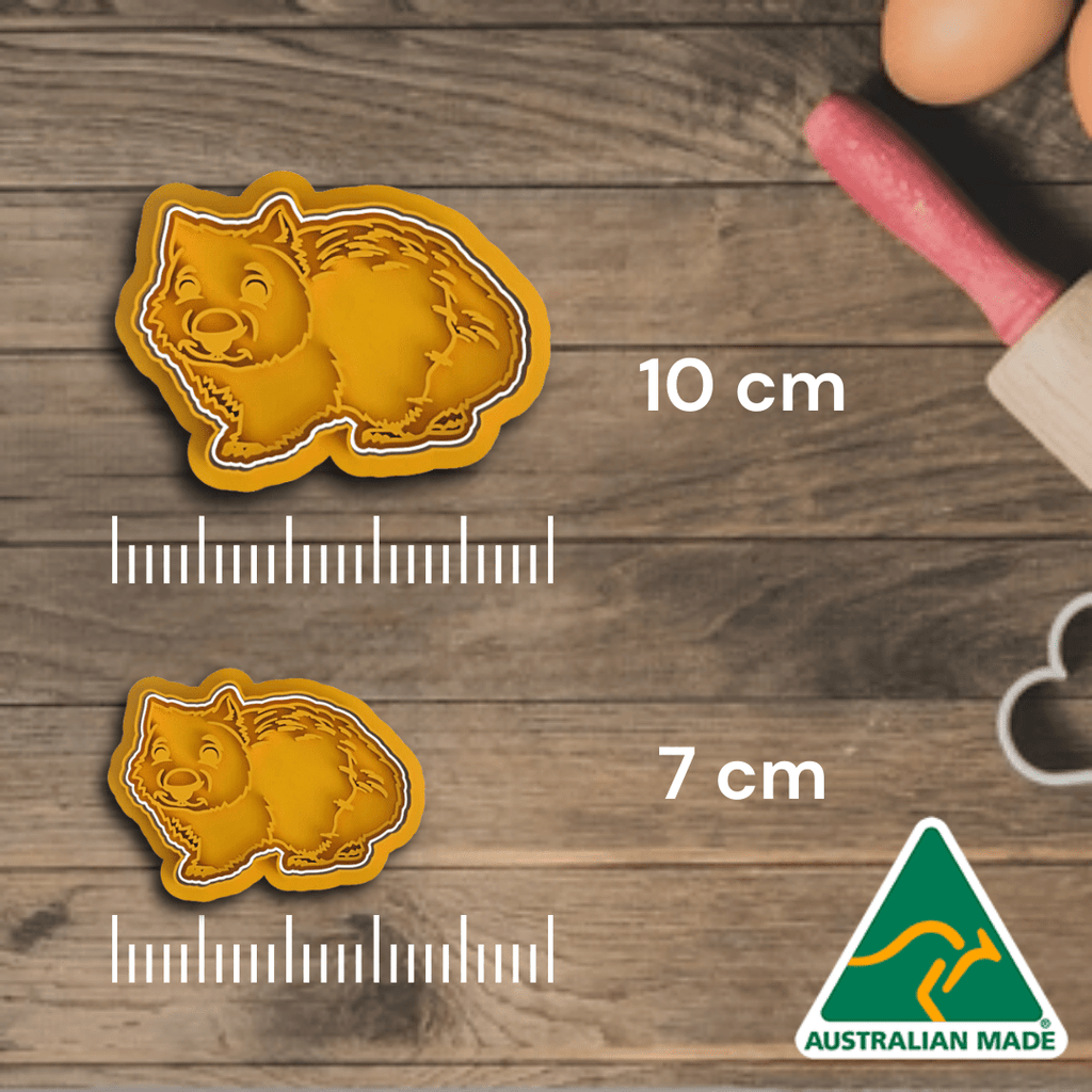 Australian Cookie Cutters Cookie Cutters Wombat Cookie Cutter And Embosser Stamp