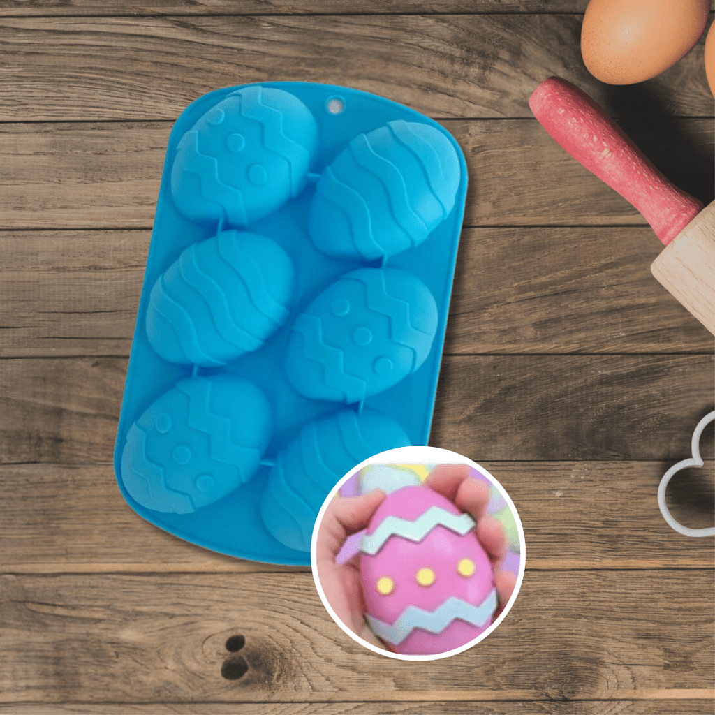 Australian Cookie Cutters Silicone Mould 6 Easter Egg Silicone Mould