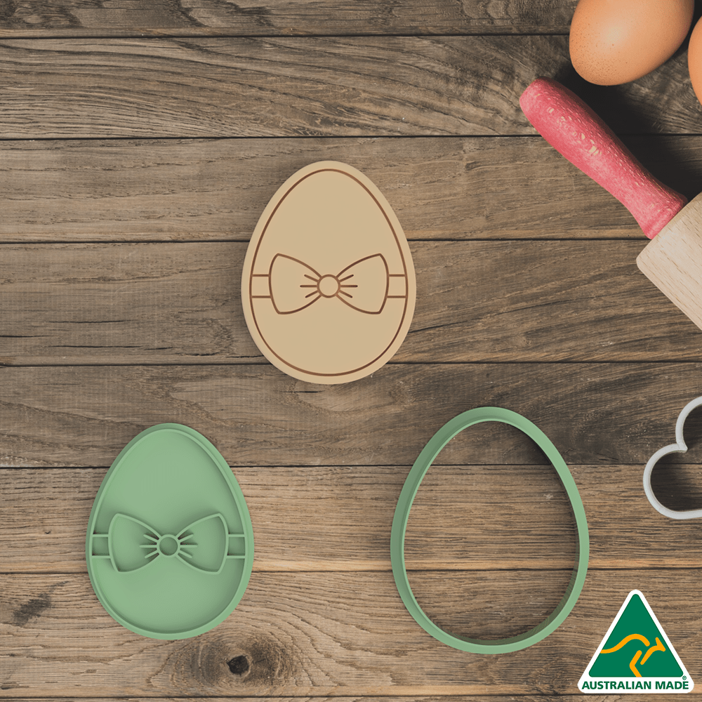 Australian Cookie Cutters Cookie Cutters Easter Egg Pattern #9 Cookie Cutter And Embosser Stamp