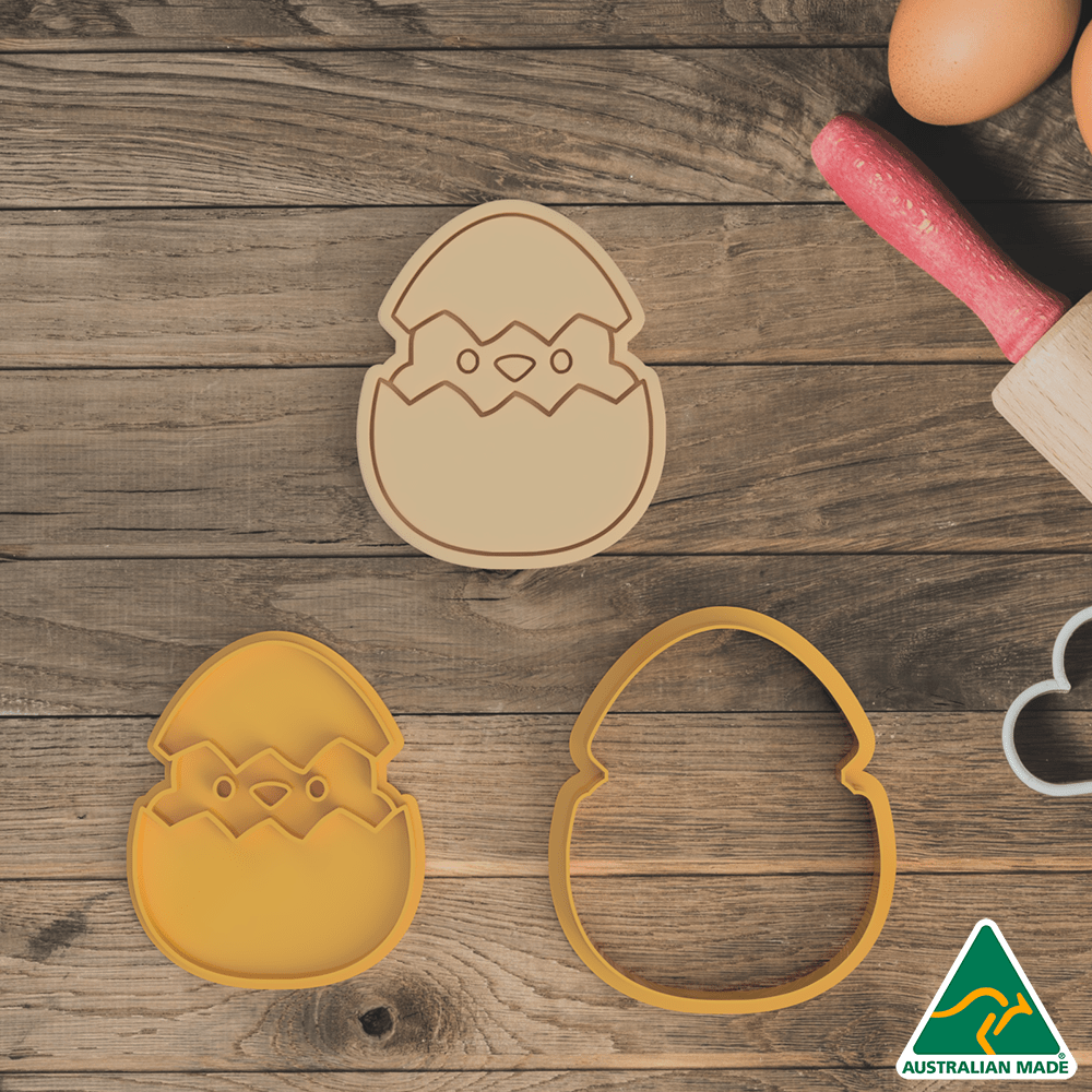 Australian Cookie Cutters Cookie Cutters Easter Hatching Chick Cookie Cutter and Embosser Stamp