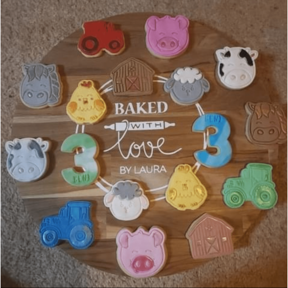 Australian Cookie Cutters Cookie Cutters Farm Animals- Horse Cookie Cutter And Embosser Stamp