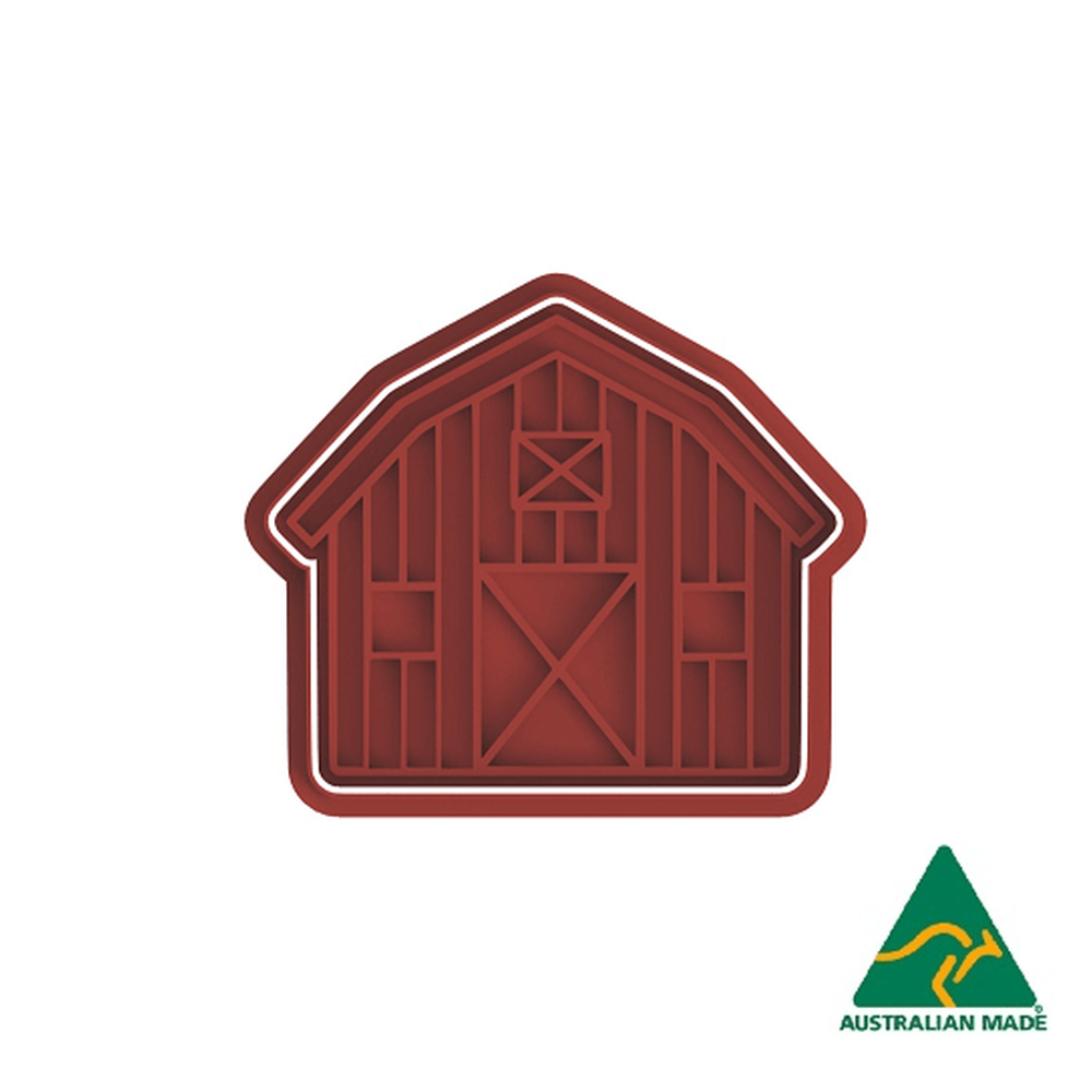Australian Cookie Cutters Cookie Cutters Farm- Barn Cookie Cutter And Embosser Stamp
