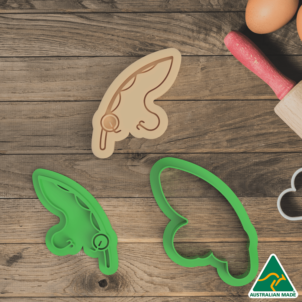 Australian Cookie Cutters Cookie Cutters Fishing Rods Cookie Cutter and Embosser Stamp