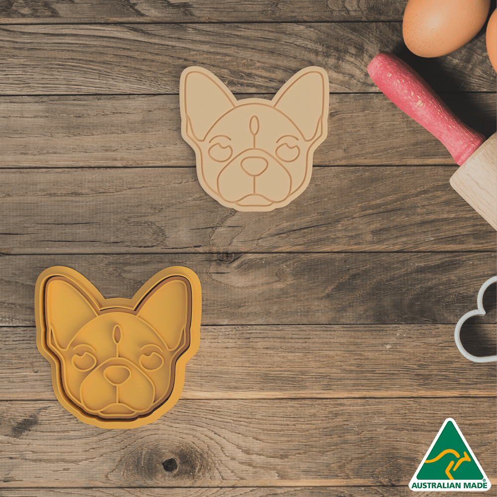 Australian Cookie Cutters Cookie Cutters French Bulldog Cookie Cutter and Embosser Stamp