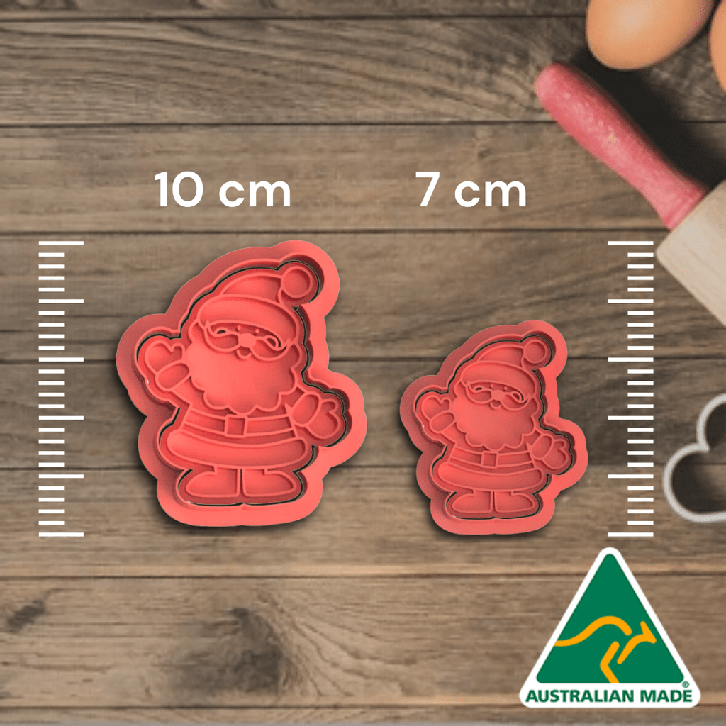 Australian Cookie Cutters Cookie Cutters Christmas Santa Cookie Cutter And Embosser Stamp