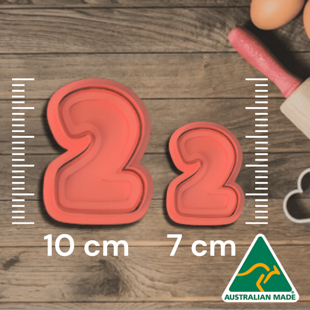 Australian Cookie Cutters Cookie Cutters 0-8 Basic Number Set Cookie Cutter/Embosser Stamps