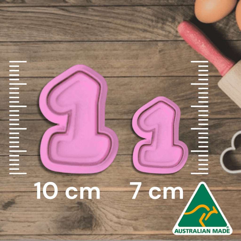 Australian Cookie Cutters Cookie Cutters 0-8 Basic Number Set Cookie Cutter/Embosser Stamps