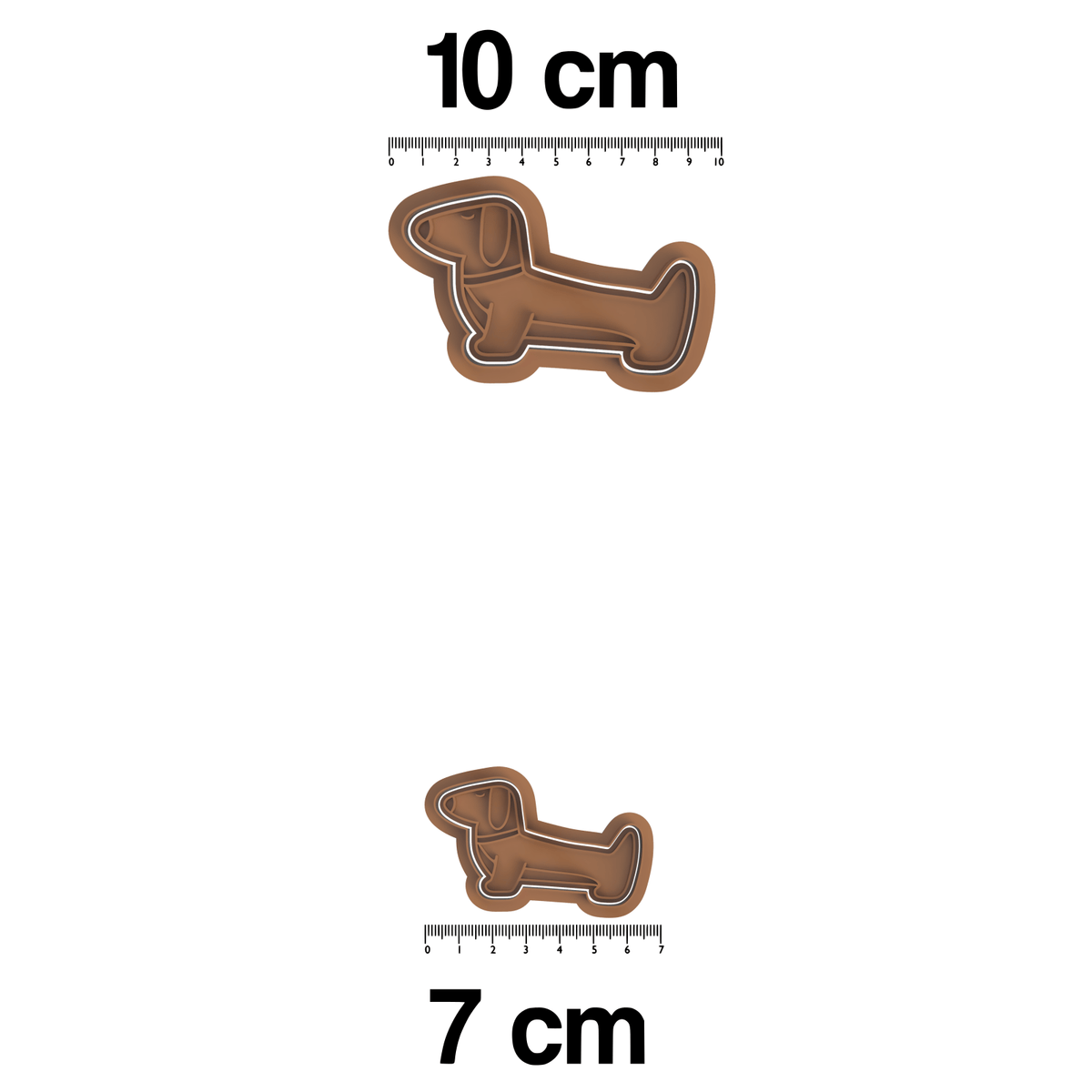 Sausage Dog Cookie Cutter and Embosser Stamp