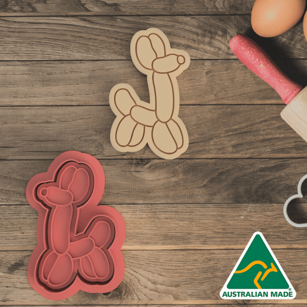 Balloon Dog Cookie Cutter and Embosser Stamp