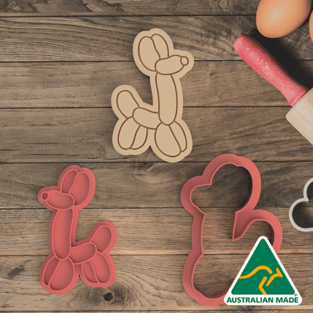 Balloon Dog Cookie Cutter and Embosser Stamp