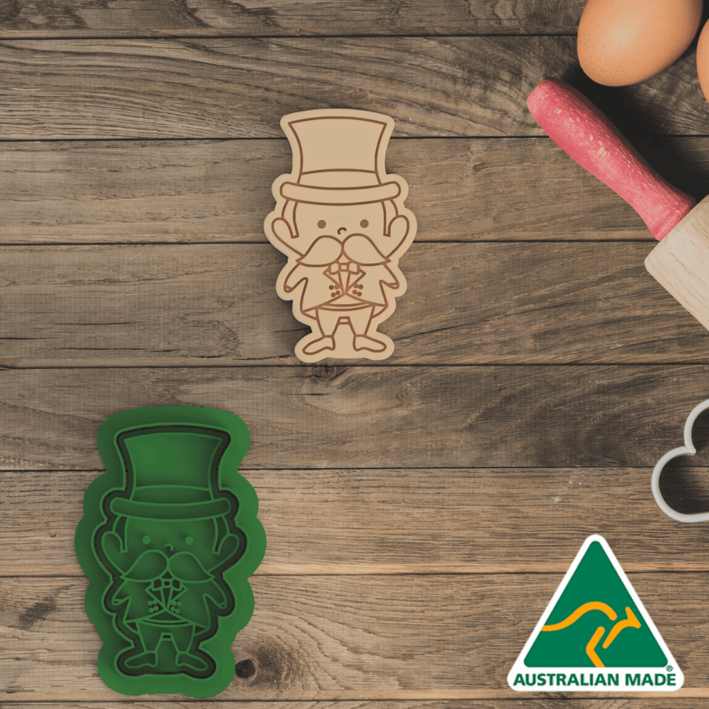 Australian Cookie Cutters Cookie Cutters Circus Set - Manager Cookie Cutter and Embosser Stamp