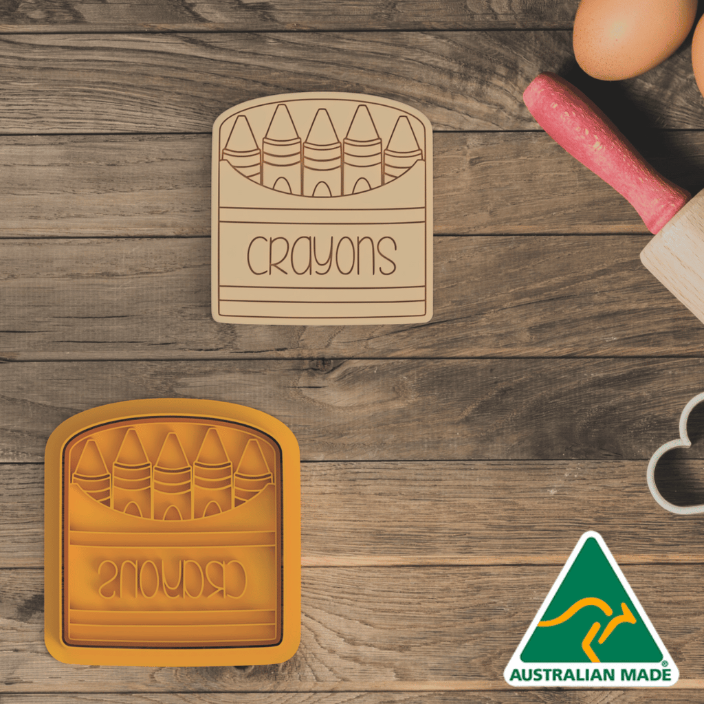 Australian Cookie Cutters Cookie Cutters Crayons Cookie Cutter and Embosser Stamp