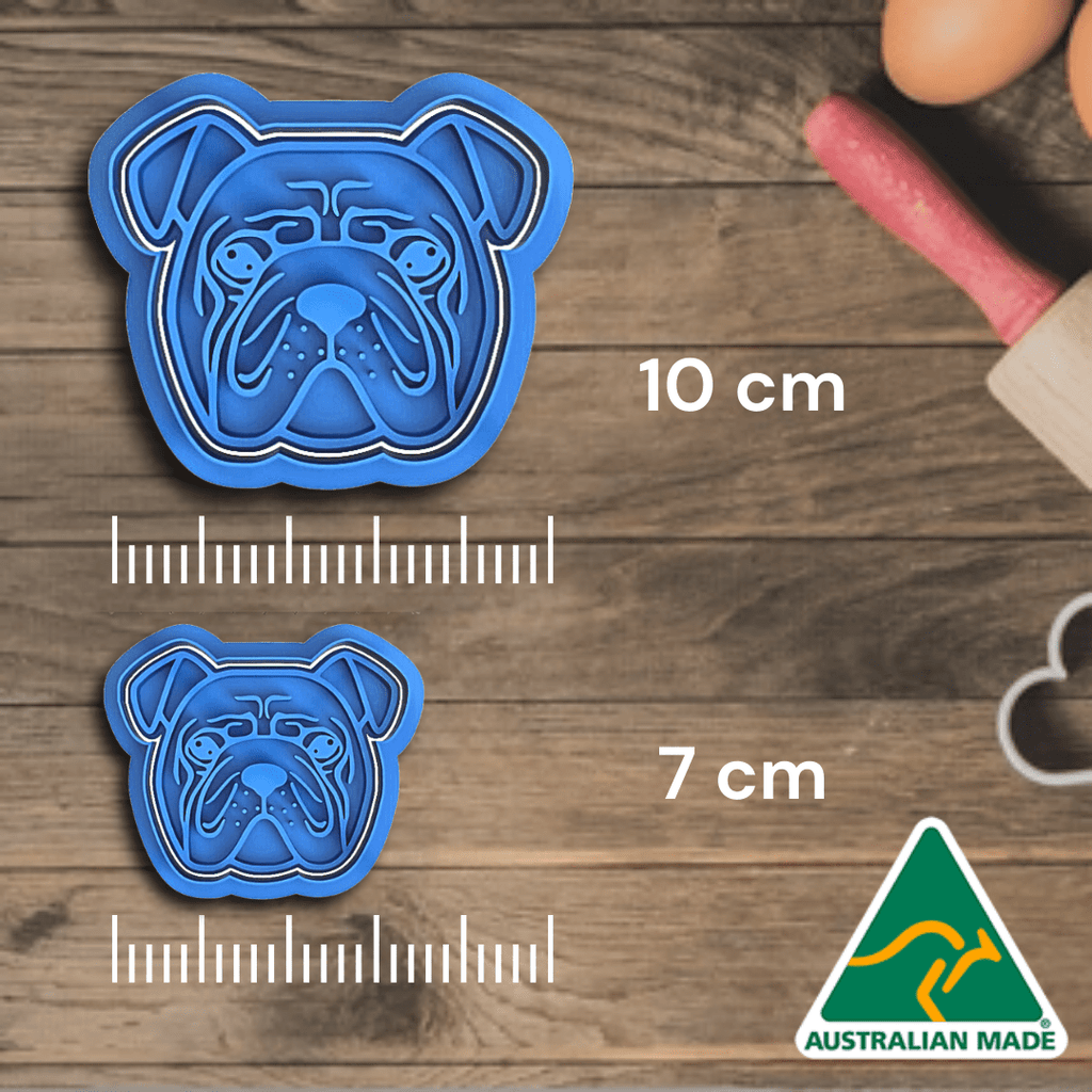 English Bulldog Cookie Cutter And Embosser Stamp