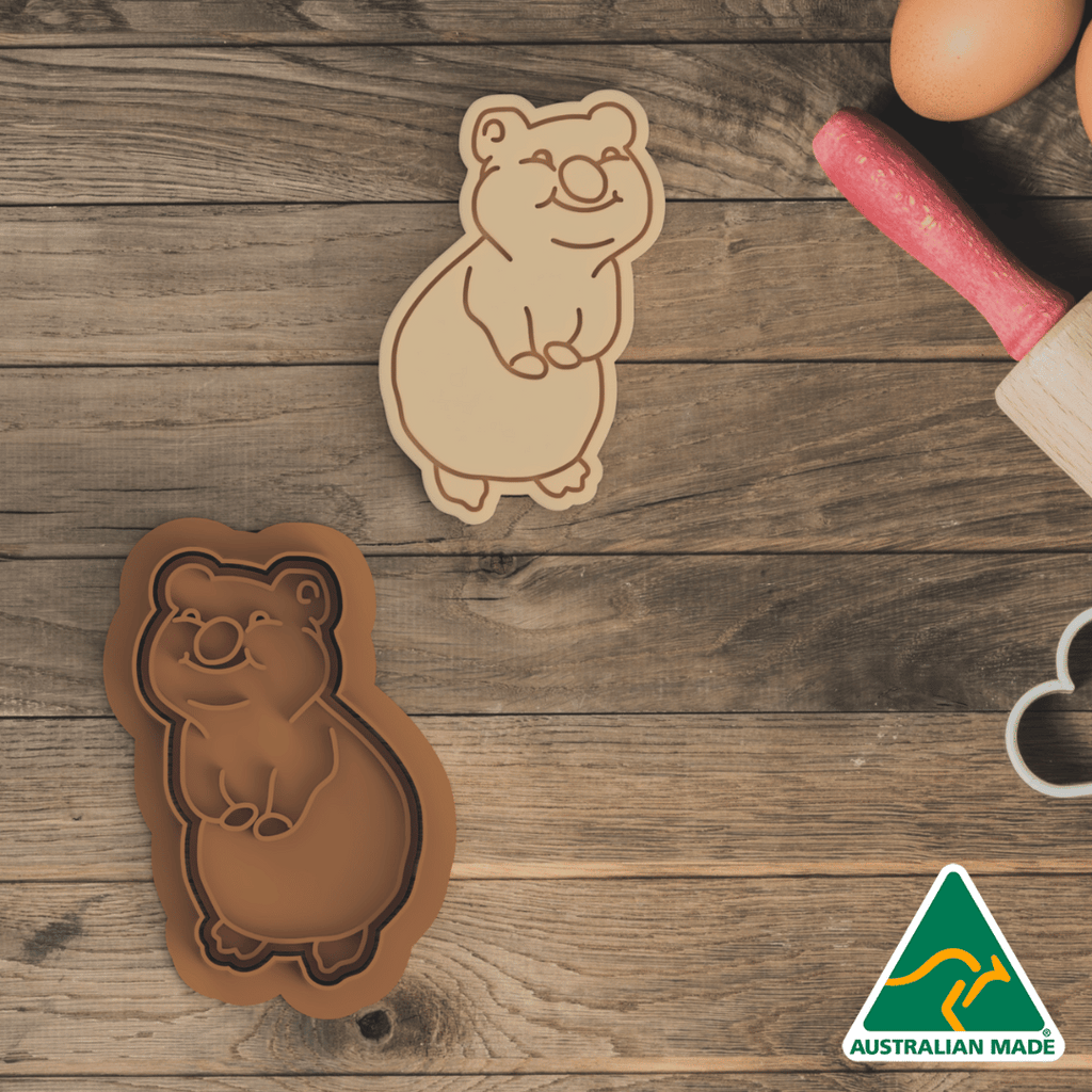 Cute Quokka Cookie Cutter and Embosser Stamp