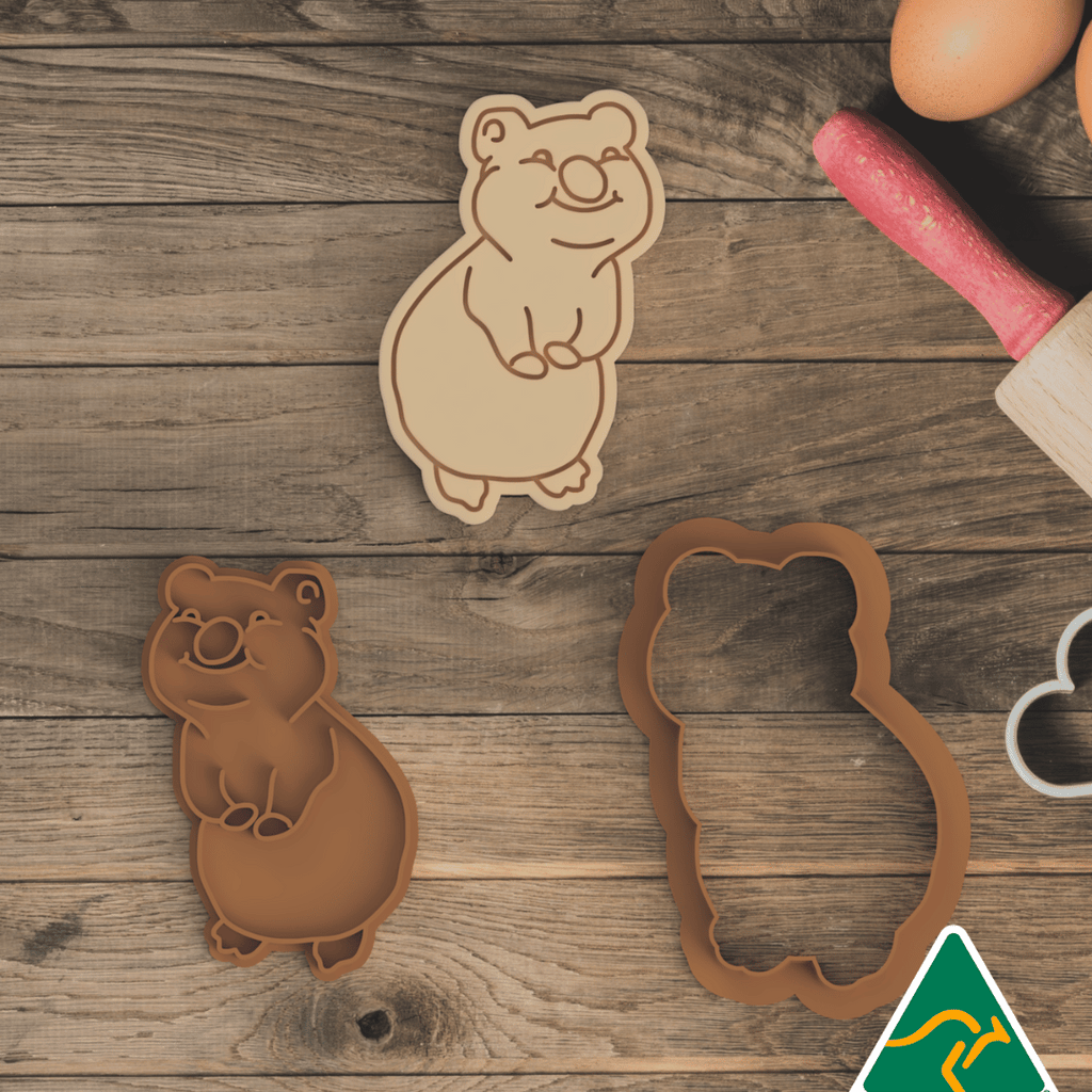 Cute Quokka Cookie Cutter and Embosser Stamp