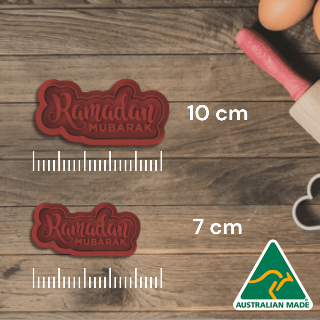 Australian Cookie Cutters Cookie Cutters Ramadan Mubarak Cookie Cutter and Embosser Stamp