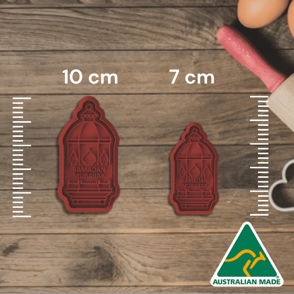 Australian Cookie Cutters Cookie Cutters Ramadan Mubarak Light Cookie Cutter and Embosser Stamp