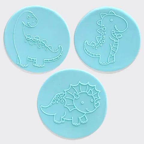 Australian Cookie Cutters Debosser Dinosaur Set of 3 Debossers