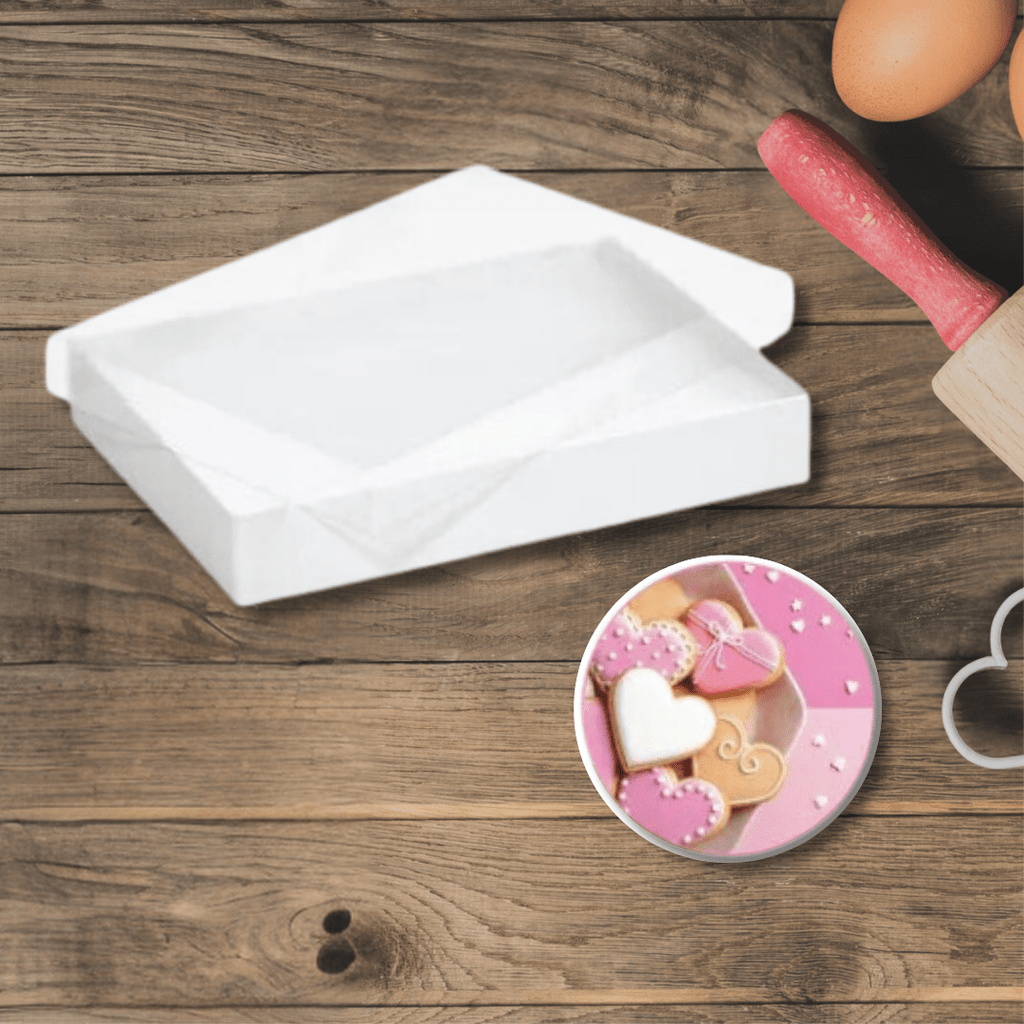 Australian Cookie Cutters Silicone Mould Clear Lid Cookie Box | 22.5cm x 11.5cm x 4.5cm | Retail Pack