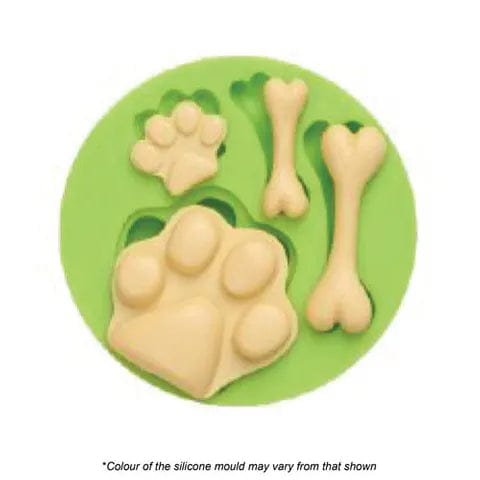 Dog Paw And Bone Silicone Mould