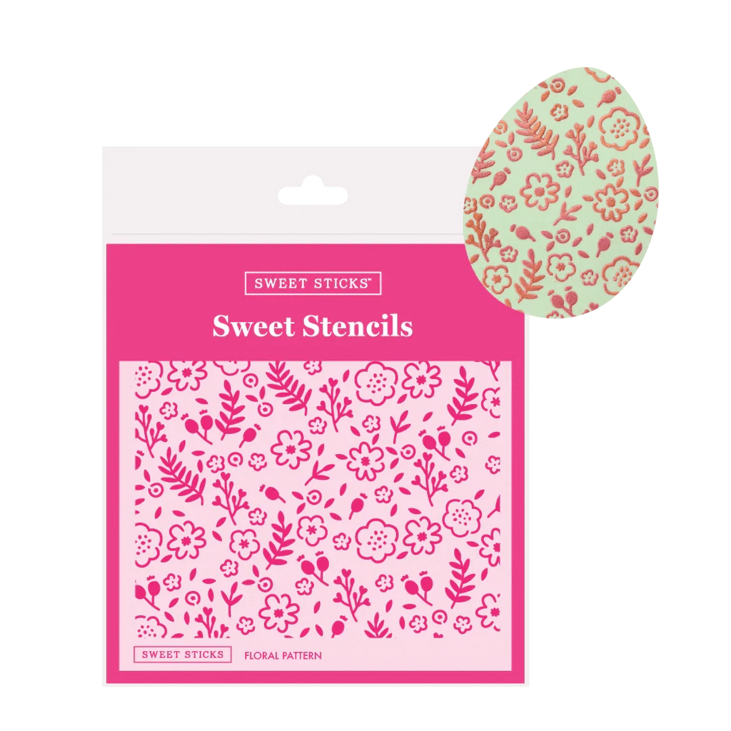 Sweet Sticks Cookie Stencil Sweet Sticks Floral Pattern Stencil
