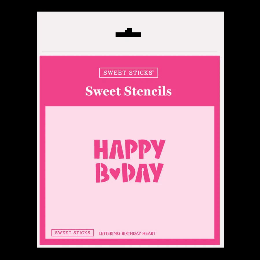 Sweet Sticks Cookie Stencil Sweet Sticks Happy Birthday Lettering Stencil