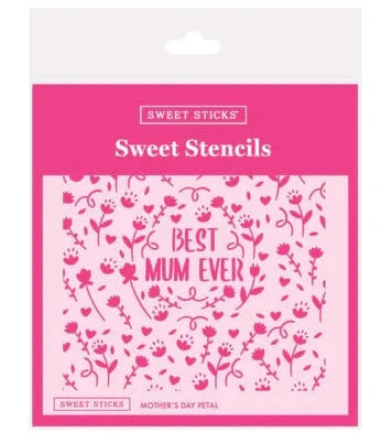 Sweet Sticks Cookie Stencil Sweet Sticks Mother's Day Petal Stencil