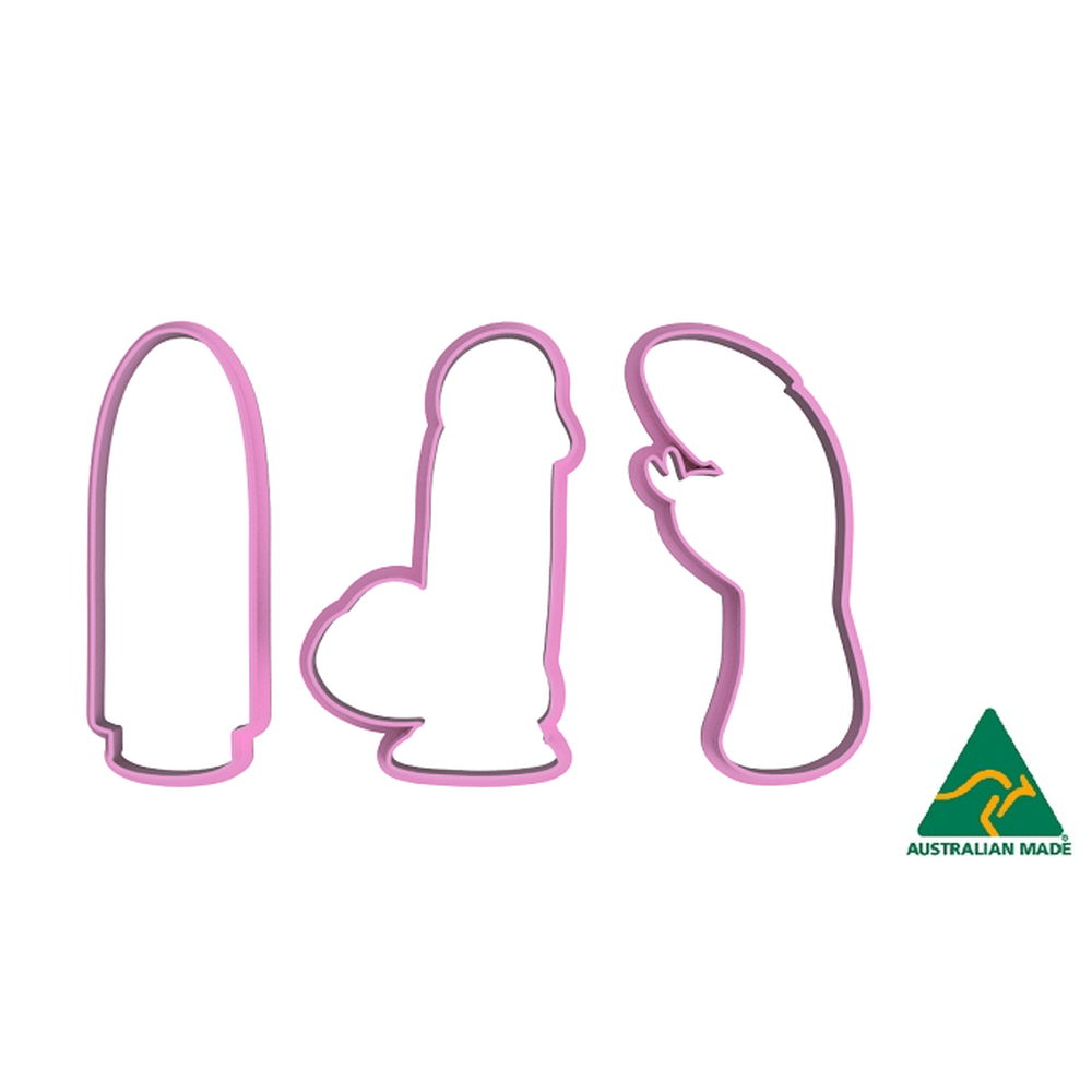 Adult Sex Toy Set of 3 Cookie Cutter