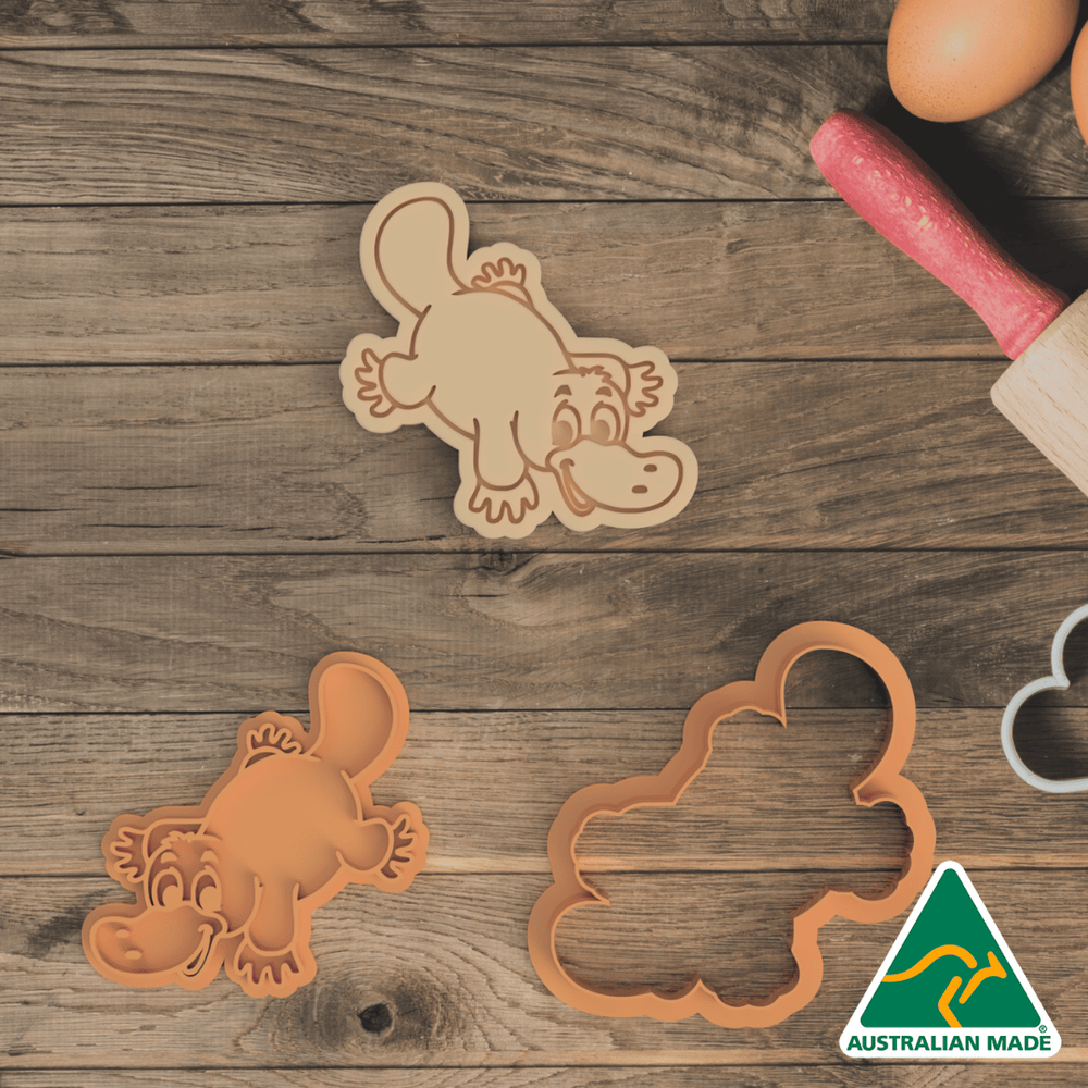 Platypus Cookie Cutter And Embosser Stamp