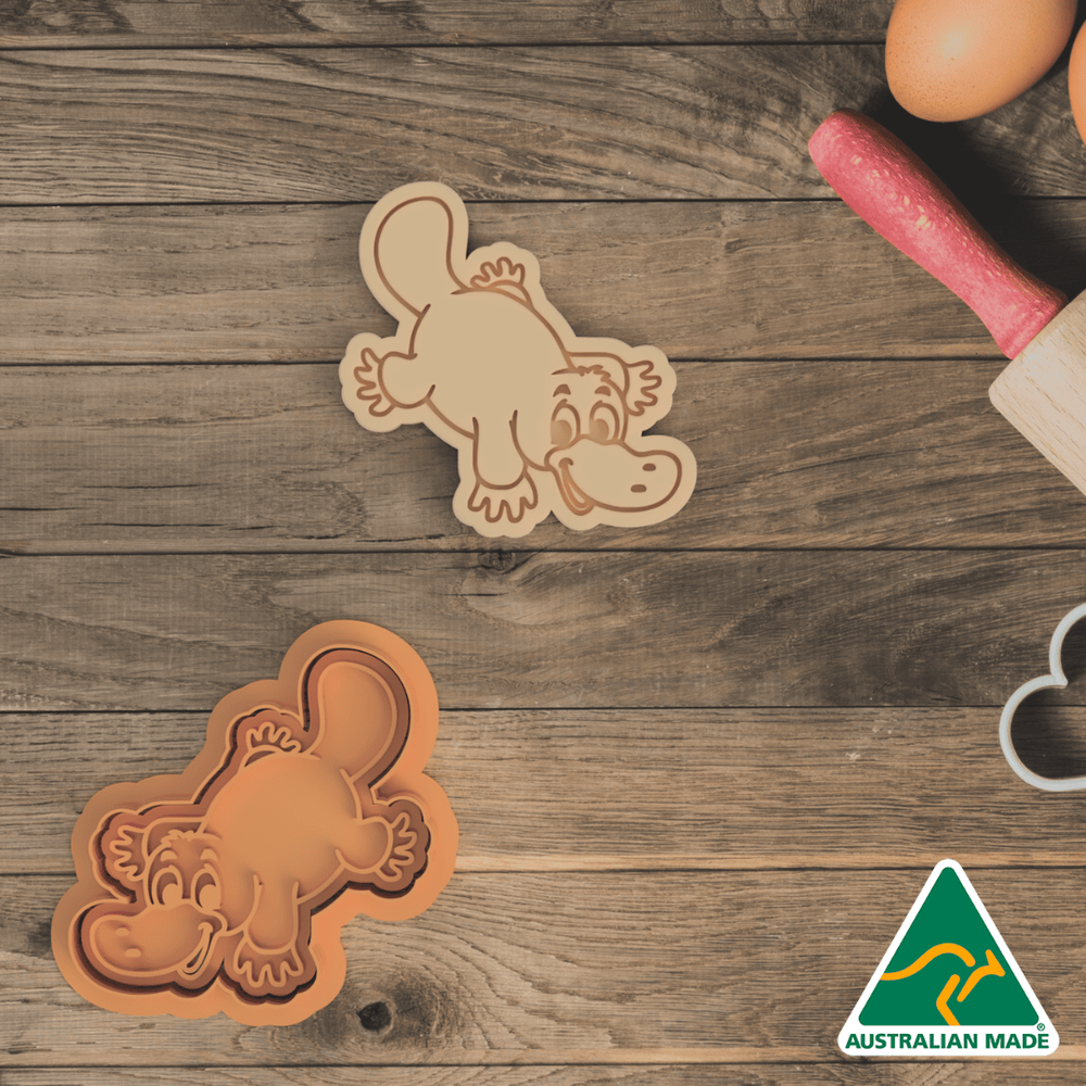 Platypus Cookie Cutter And Embosser Stamp