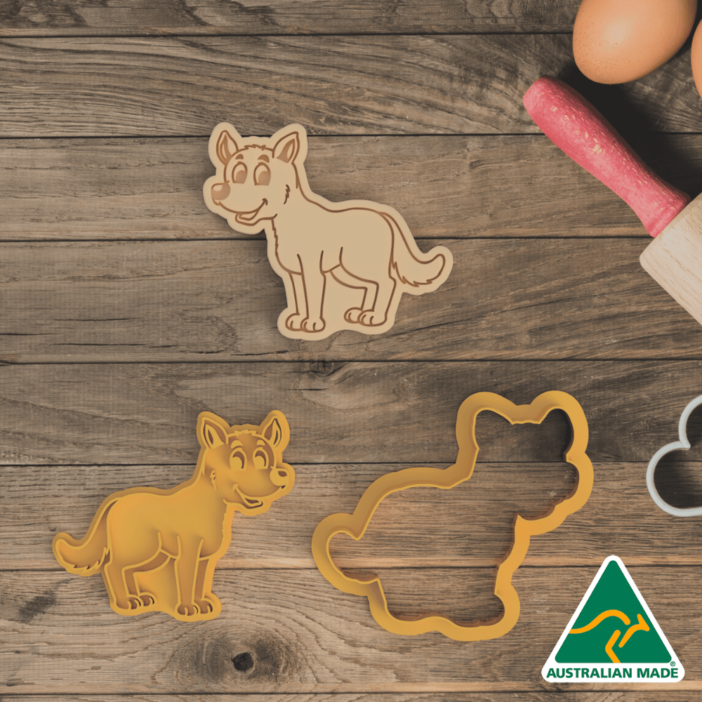 Dingo Cookie Cutter And Embosser Stamp