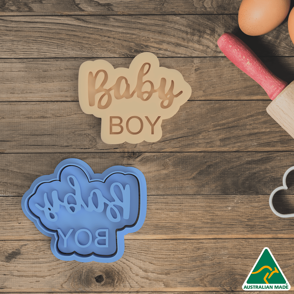 Australian Cookie Cutters Cookie Cutters Baby Boy Cookie Cutter And Embosser