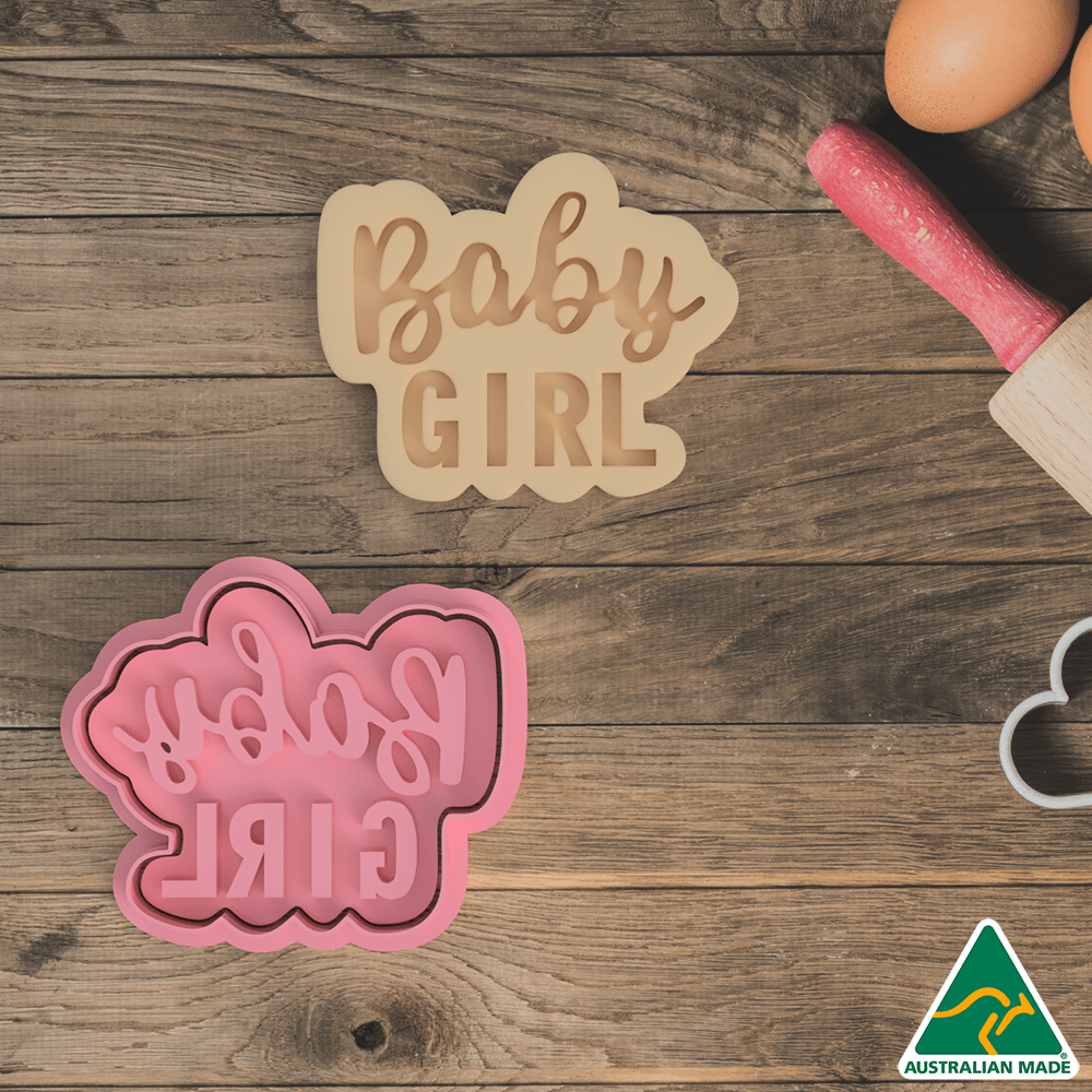 Australian Cookie Cutters Cookie Cutters Baby Girl Cookie Cutter And Embosser