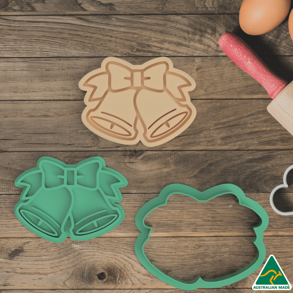 Australian Cookie Cutters Cookie Cutters Christmas Bell Cookie Cutter And Embosser Stamp