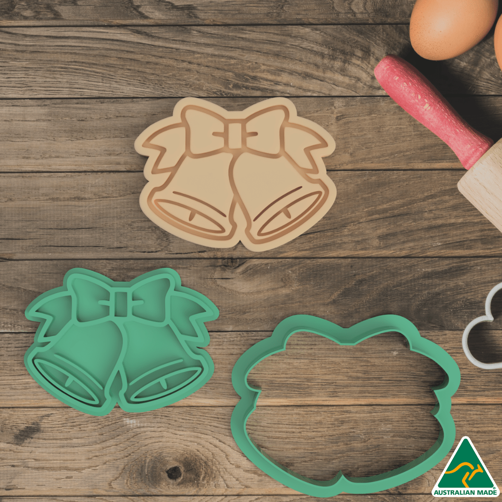 Christmas Bells Cookie Cutter And Embosser Stamp