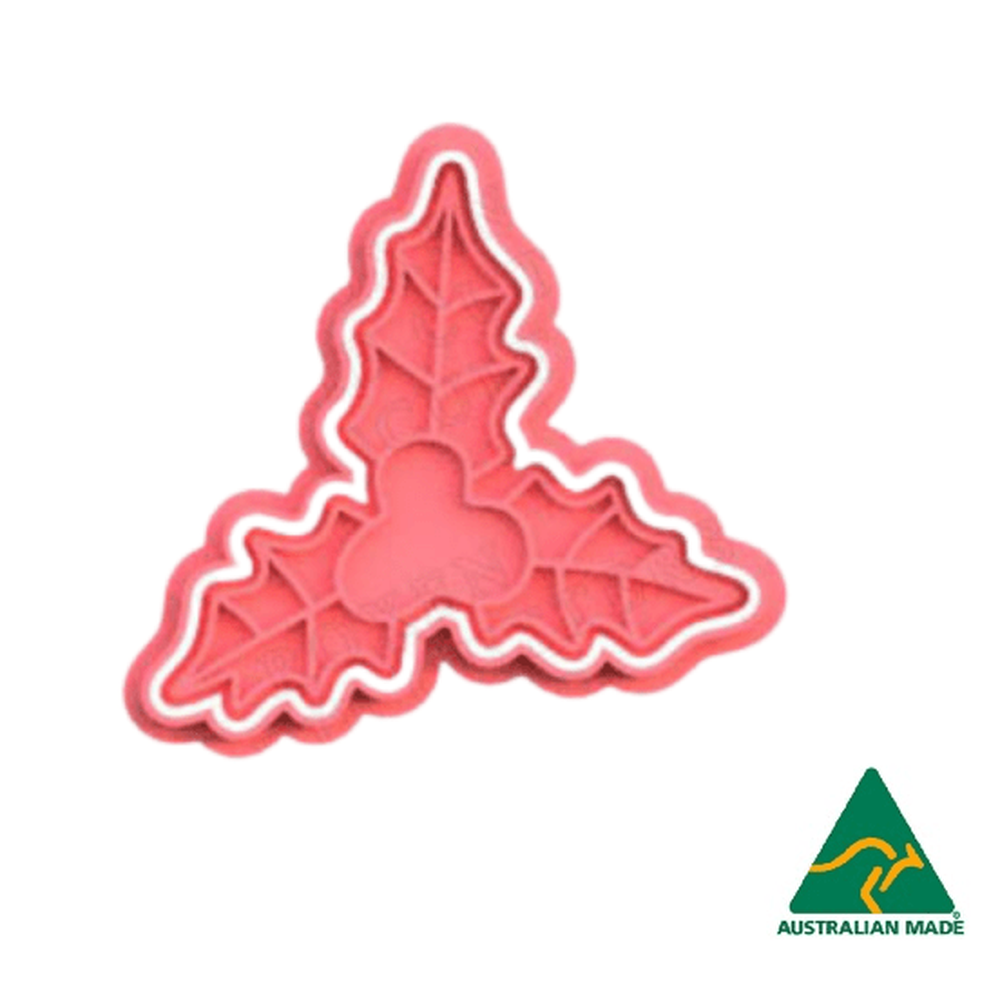 Australian Cookie Cutters Cookie Cutters Christmas Mistletoe Cookie Cutter and Embosser Stamp