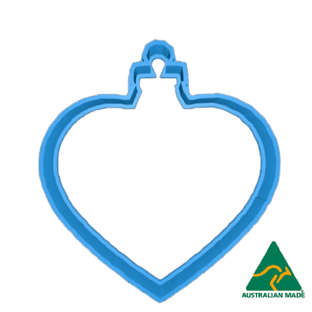 blue bauble cookie cutter