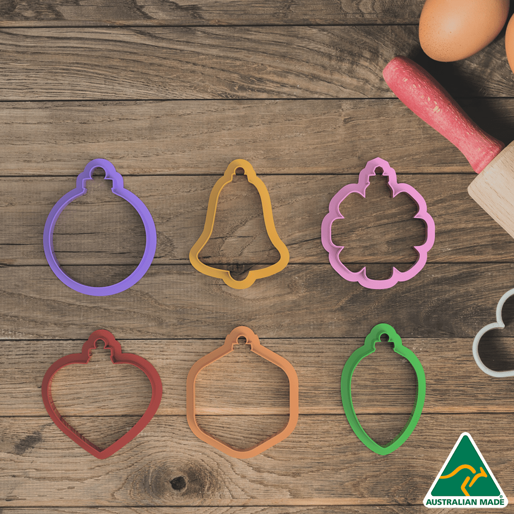 Australian Cookie Cutters Cookie Cutters Christmas Ornament Bauble Cookie Cutter Set of 6