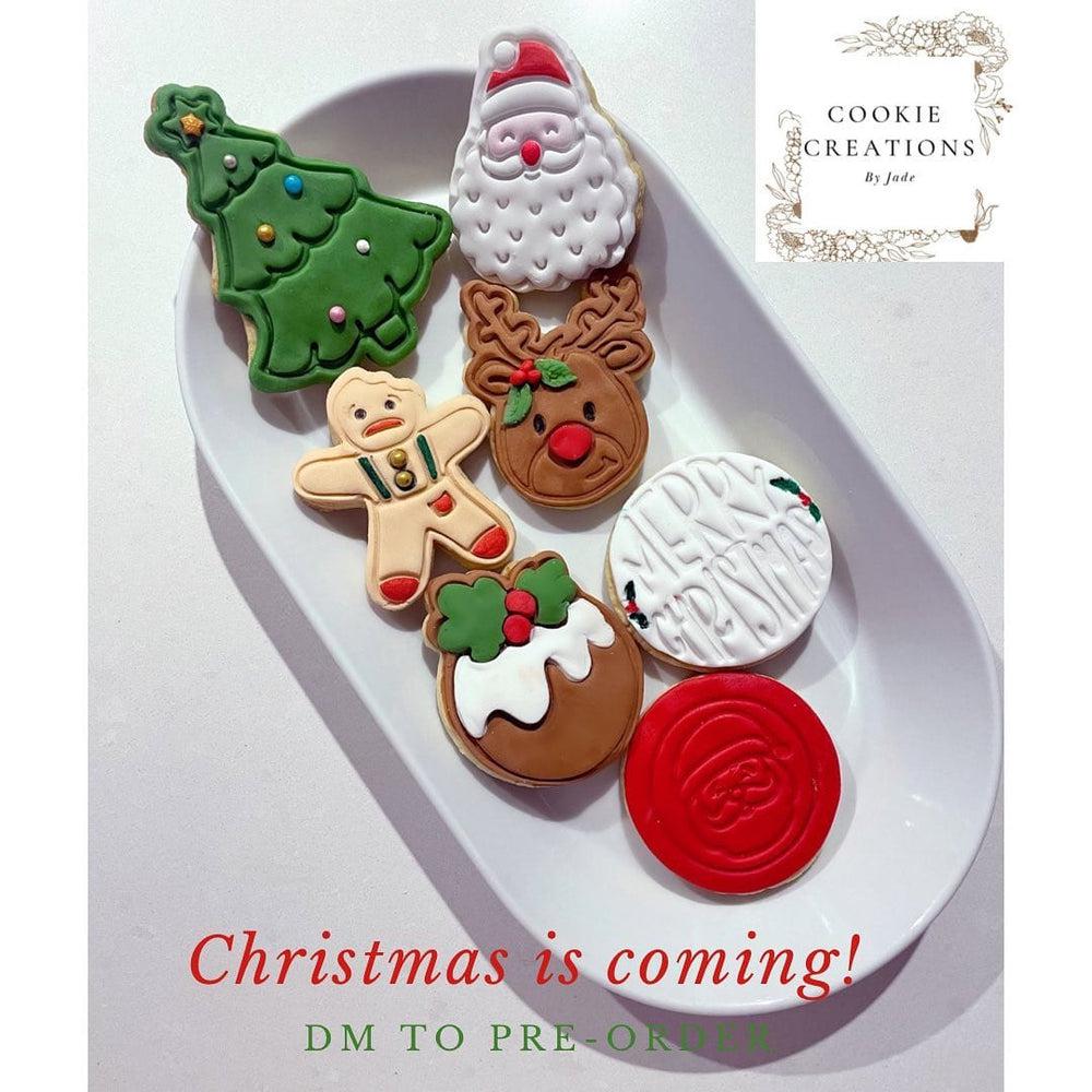 Australian Cookie Cutters Cookie Cutters Christmas Tree Cookie Cutter and Embosser Stamp