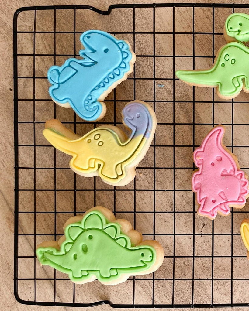 Australian Cookie Cutters Cookie Cutters Dinosaur- Brontosaurus Cookie Cutter and Embosser Stamp