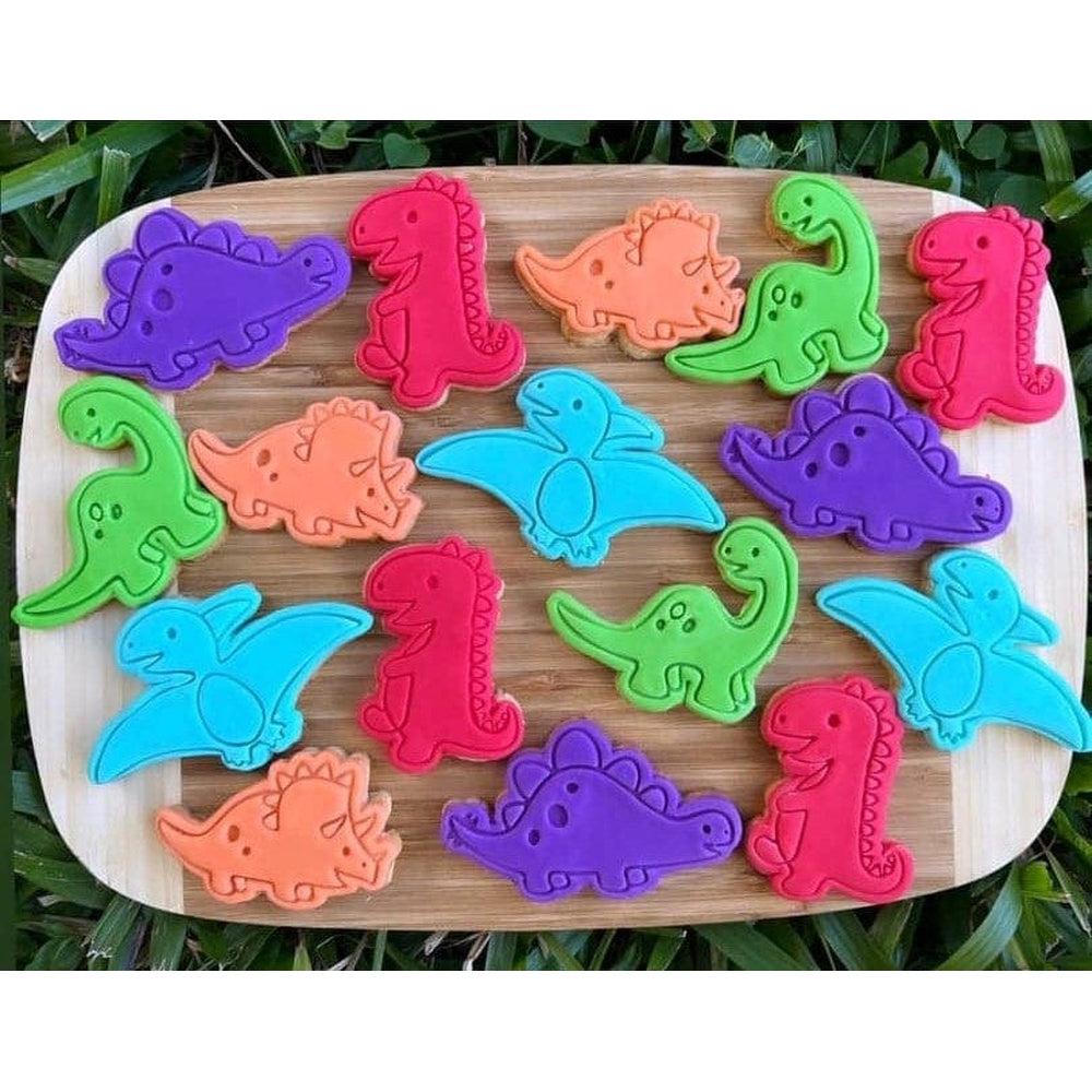 Australian Cookie Cutters Cookie Cutters Dinosaur- Triceratops  Cookie Cutter and Embosser Stamp