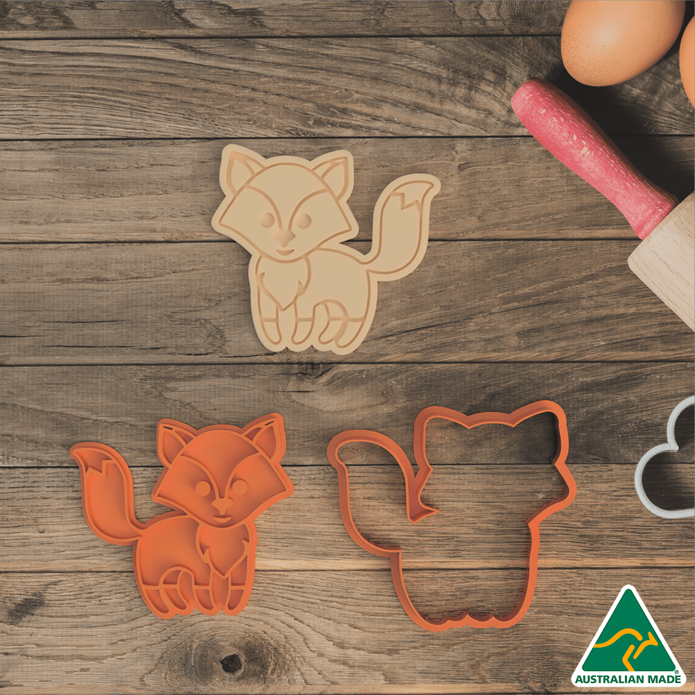 Australian Cookie Cutters Cookie Cutters Forest Animals- Set of 7 Cookie Cutter And Embosser Stamp