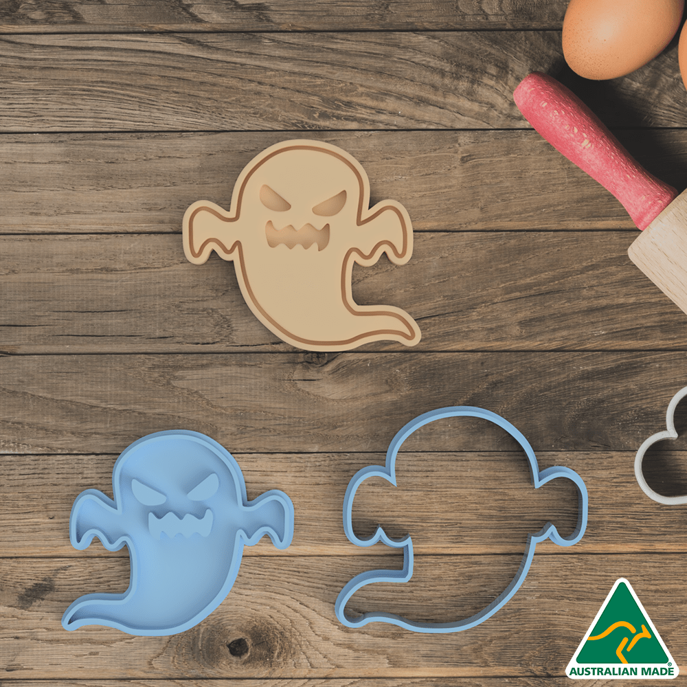 Australian Cookie Cutters Cookie Cutters Ghost Cookie Cutter and Embosser Stamp