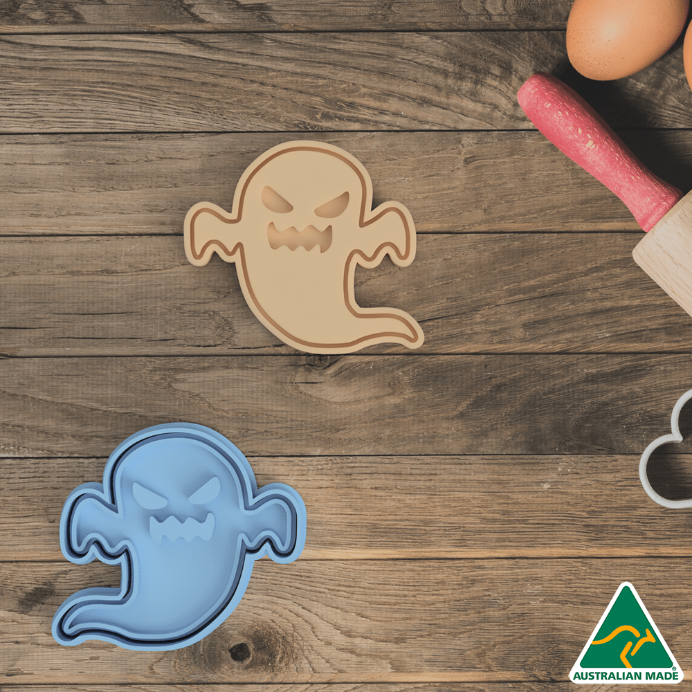 Australian Cookie Cutters Cookie Cutters Ghost Cookie Cutter and Embosser Stamp