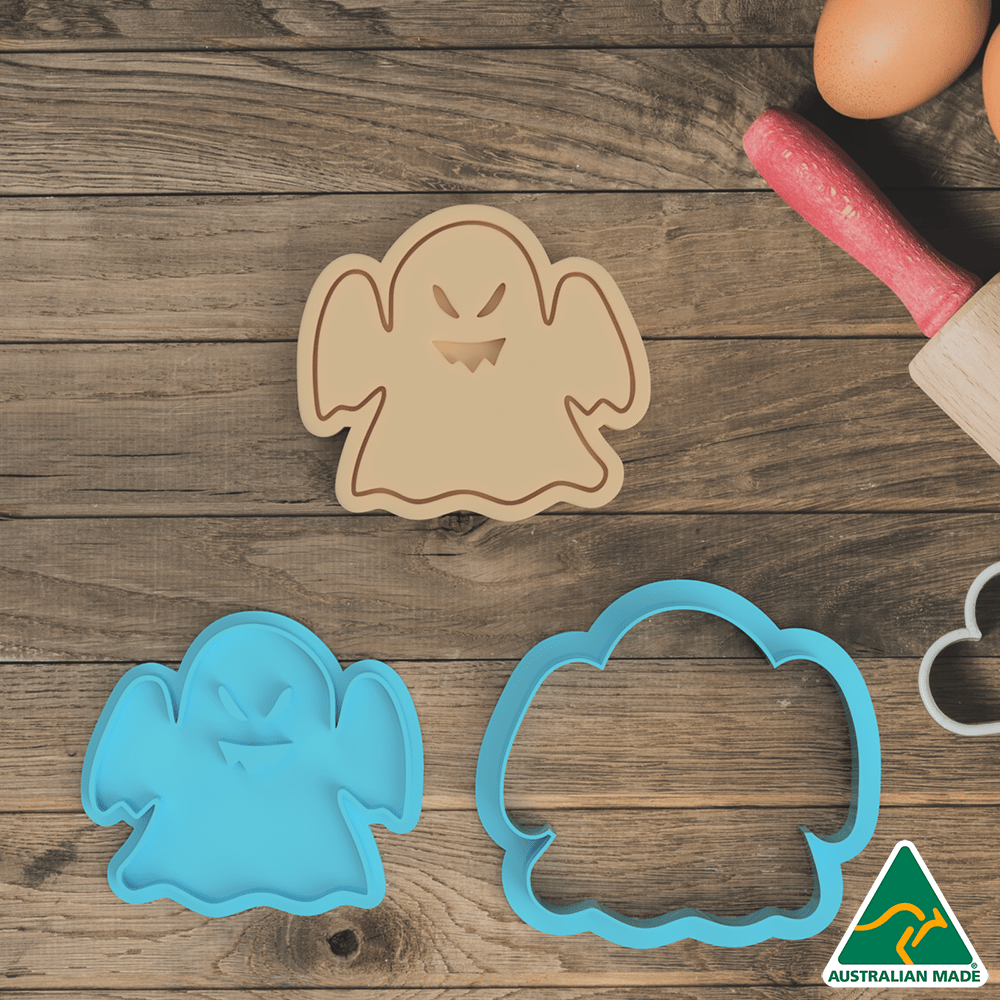 Australian Cookie Cutters Cookie Cutters Halloween Ghost Cookie Cutter And Embosser Stamp