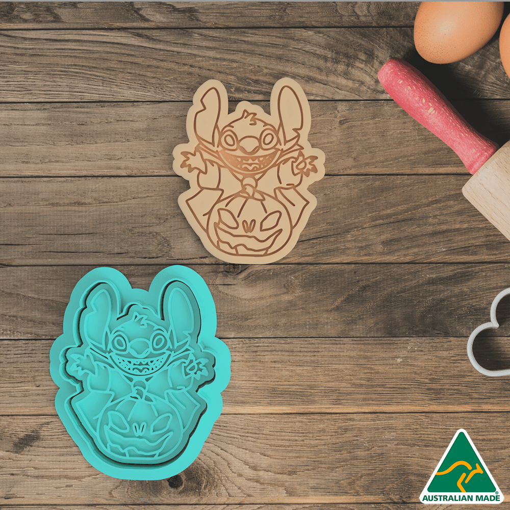 Australian Cookie Cutters Cookie Cutters Halloween Stitch the Wizard Cookie Cutter And Embosser Stamp