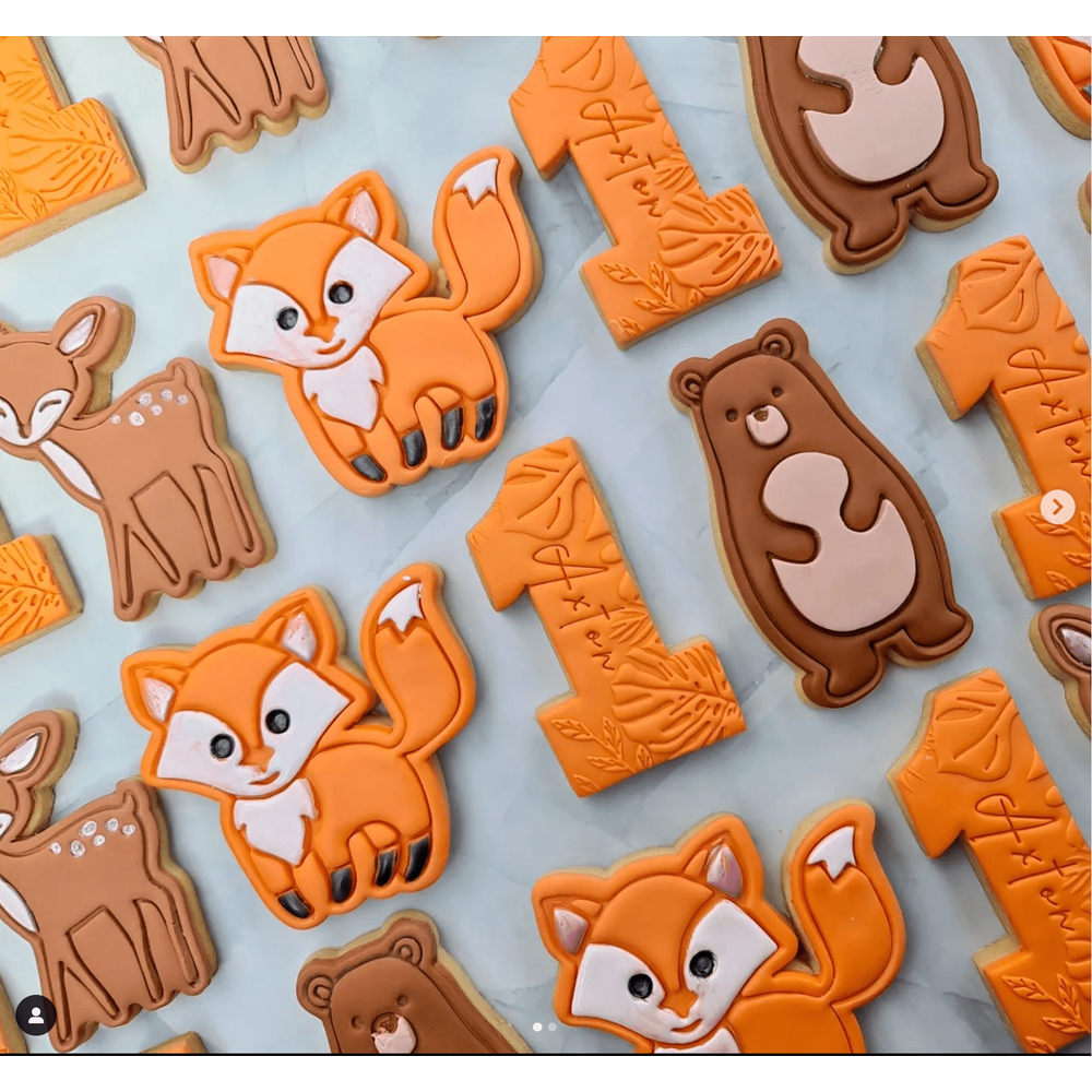 Australian Cookie Cutters Cookie Cutters Jungle Animals- Fox Cookie Cutter And Embosser Stamp