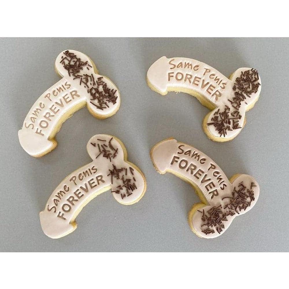Australian Cookie Cutters Cookie Cutters Same Penis Forever Cookie Cutter and Embosser Stamp
