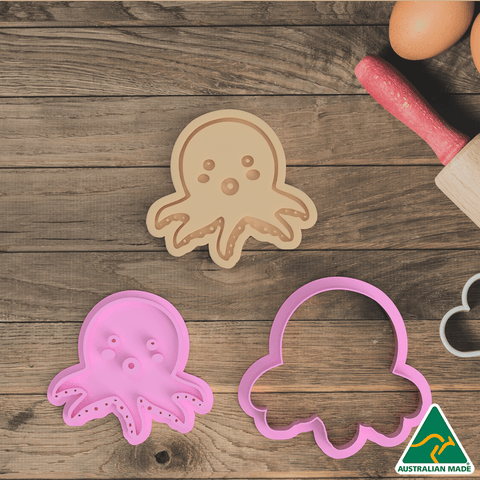 Sea Creatures- Octopus Cookie Cutter And Embosser Stamp